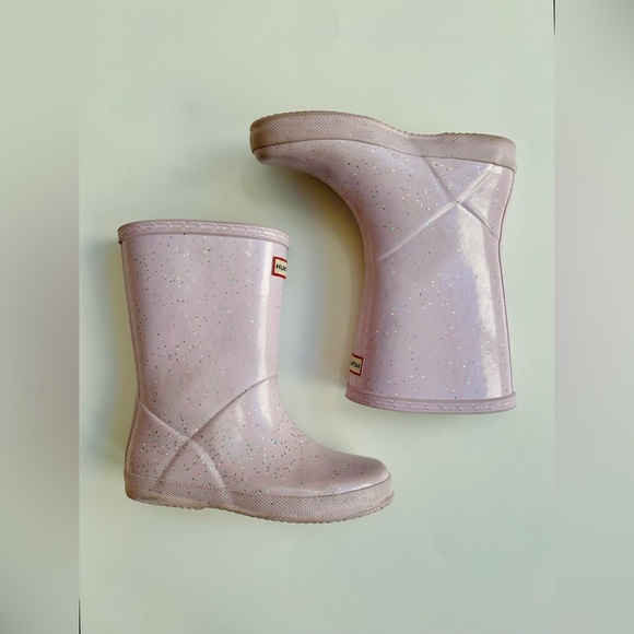 Hunter - Kids First Classic Rain Boot Glitter Mauve - Picture 7 of 7